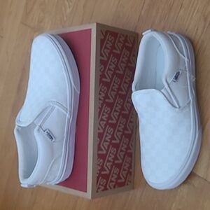 VANS Asher Checkerboard White